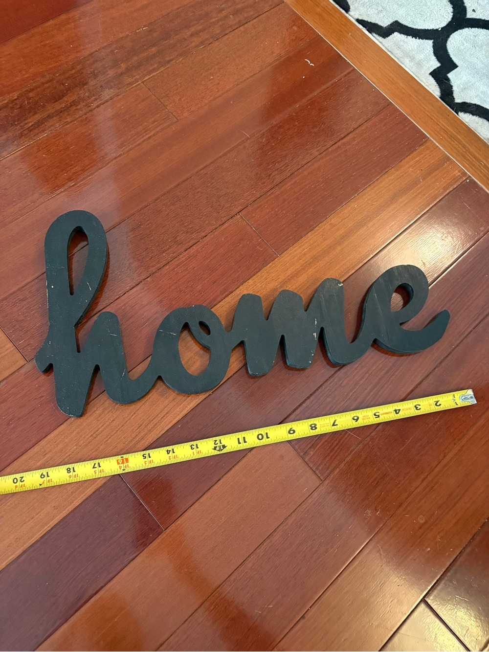 Black "home" Script Wall Decor - Unbranded